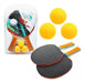 Table Tennis Paddle Set - 2 Wood Rackets + 3 Balls Kids Games 0