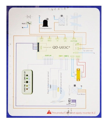 Plaqueta Universal Aire Acondicionado Split - Rele Qd-u03+ 2