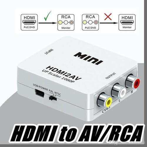 AET+ HDMI to RCA AV Converter with Audio Supports 1080P Premium 7