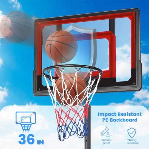 Basketball Hoop For Kids Outdoor Basketball Goal Portable B. 4