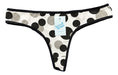 Nuevas Mujeres Pack of 12 Low Rise Printed Cotton Thongs 1