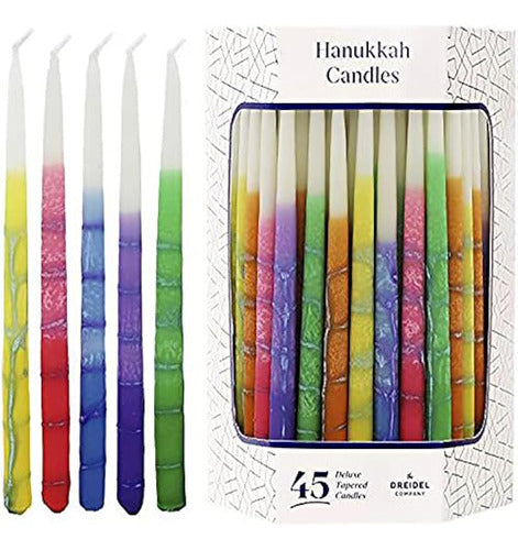 Velas De Hanukkah Sin Goteo Decoraciones Cónicas De Lujo Con 0