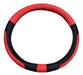 Generic Universal Steering Wheel Cover 38 Cm High-End Black with Red 0