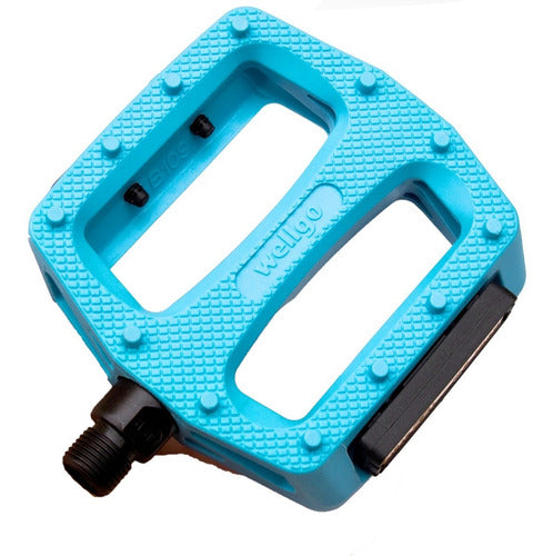 Wellgo B109n Teal Pedals - Lightweight and Durable for BMX 1