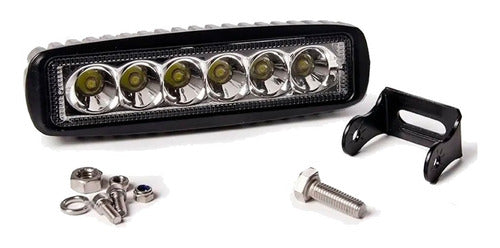 MS Kit 8 Faros Barra 6 Leds Auxiliar Led Camioneta 4x4 7