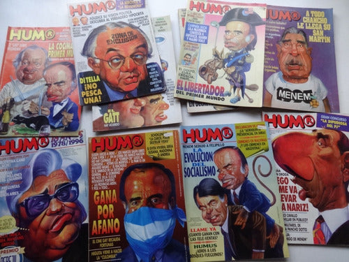 Revista Humor Lote 10 Revista Menem  Antiguo 1996 1995 0