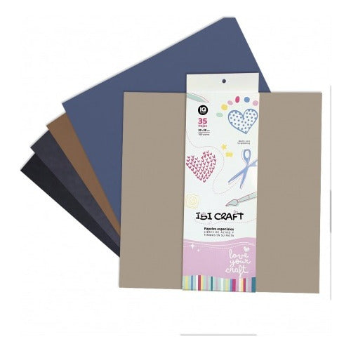 Ibi Craft Scrapbooking 35 Hojas Colores Surtidos 30 X 30 Cm 160 Gramos 1