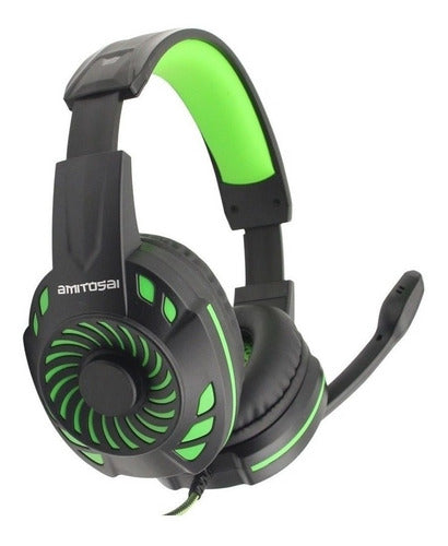 Amitosai MTS-FLOSS Gaming Headset + 2-in-1 Audio Adapter 4