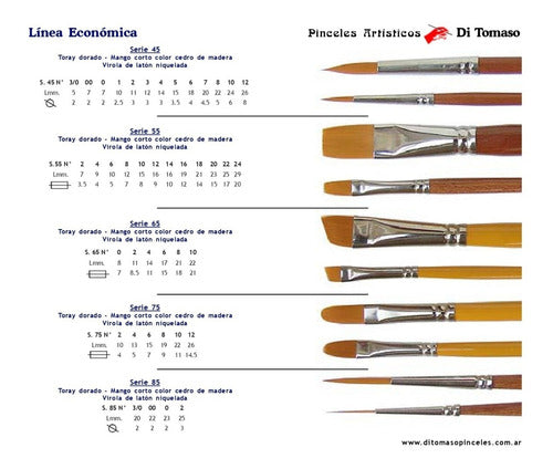 Di Tomaso Round Brush No. 12 S 45 Synthetic 6