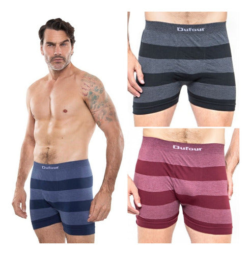 Pack of 3 Dufour Cotton Striped Boxers A. 12062 0