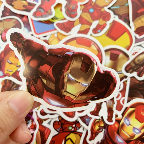 Calcomanas Focus: 35 Pegatinas Iron Man Para Laptop, Telfono 4