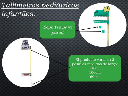 Tallimetro Estadimetro Pediatrico Infantil 60 Cm 2