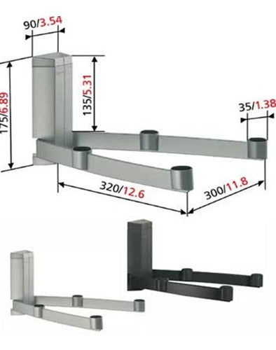 Rack De Pared Vogel's Tva2046 0