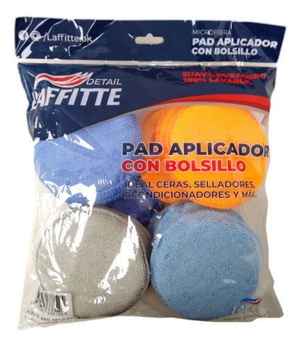 Pack of 12 Laffitte Microfiber Applicator Pads - |yoamomiauto®| 0