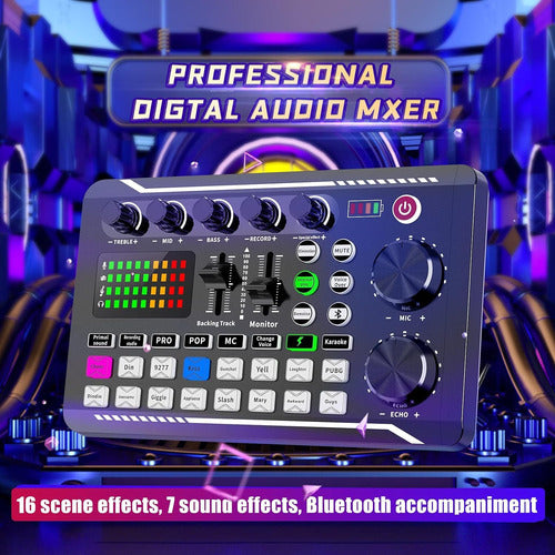 Sinwe Professional Audio Mixer Podcast Live Sound Card 1