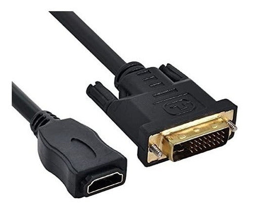 Chenyang DVI Male 24+1 to HDMI Female Adapter Cable 10cm 1