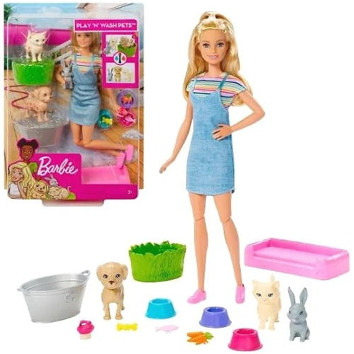 Barbie Pet Care Care and Bathe Animal Friends New 0