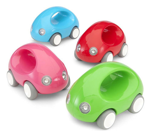 Kid O Go Car Early Learning Juguete Push Y Pull - Azul 2