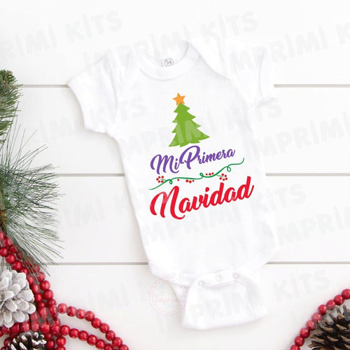 Plantillas Bodys Primer Navidad Bebés Remeras Diseños #2 4