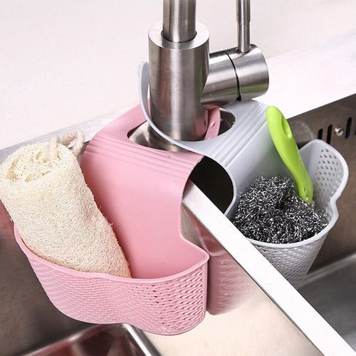 Hanging Sponge Organizer for Sink Faucet Drainer 4