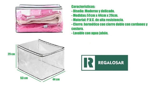 Funda Guardado Bolsa Organizadora Frazadas Acolchados Ropa 2