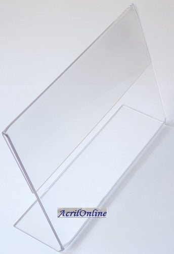 3 Porta Folletos Plástico Blanco 15x20 Cm Oferta Acrilonline 3