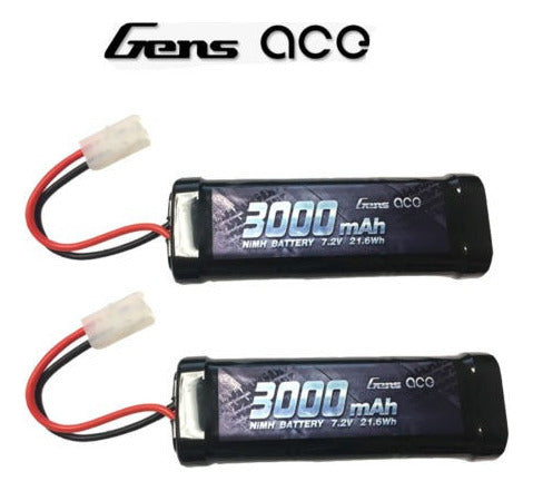 Gens Ace 2 X 3000mAh 7.2V Ni-MH 6-Cell Battery 2