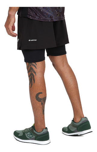 Lotto Short Running Run Fast Hombre en Negro | Dexter 2