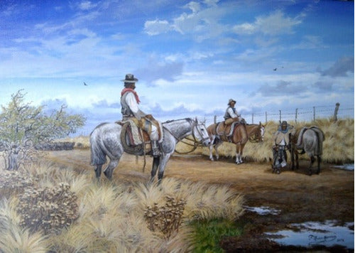 Madero Descanso Para La Tropa - Gauchos - Lámina 45x30 Cm 0