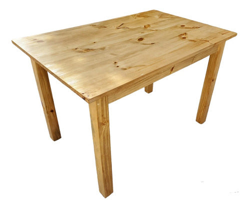 Todoparaelhogar Solid Wood Table for 4 Chairs 120x70 0