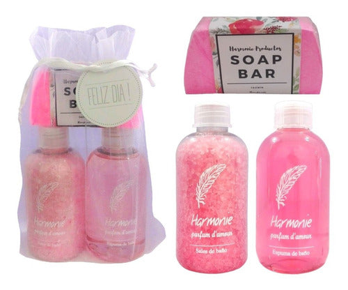 Relax Gift Pack for Women - Rose Aroma Bath Kit Spa Set Zen N56 0