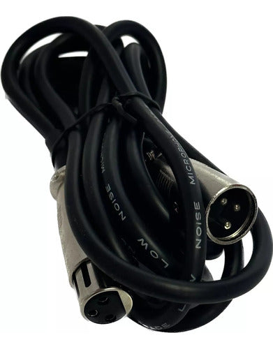 Helios Cable XLR Cannon de 1,5 Metros Microfono DMX Profesional 0