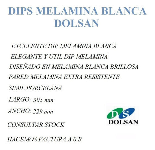 Dolsan Dip Melamine Serving Tray 30.5 X 22.9 Cm 1