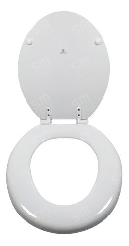 Derpla Hje Nylon Toilet Seat Compatible with Andina White 0