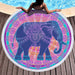 Mimihome Round Elephant Beach Towel, Beach Blanket 1