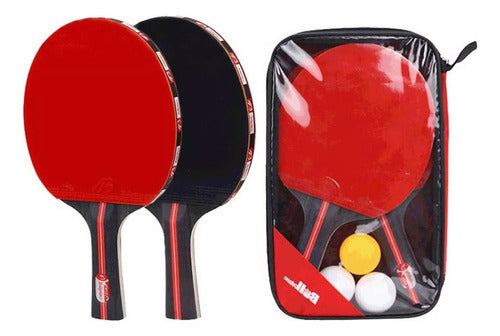 Kit 2 Raquete Tênis De Mesa Ping Pong Profissional 2