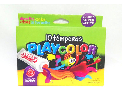 PlayColor 10 Temperas - Premium Quality 0