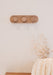 Entryway Wall Hanging Coat Rack Wood Decor Buttons 37x10cm #2 7