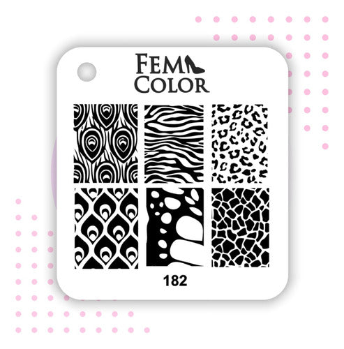 Acrylic Stamping Plate Lefemme Mod 182 - Local Flores 1