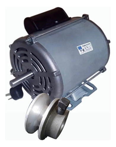 Motor Weg 3/4 Hp Para Hormigoneras Trompitos Mas Polea 0