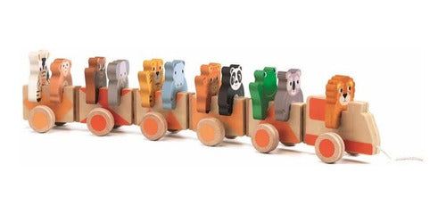 Tren Djeco Grande Madera 11 Animales Selva Cadaques Kids 0