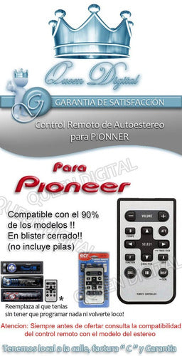 Remote Control for Pioneer Car Stereo with Warranty 1