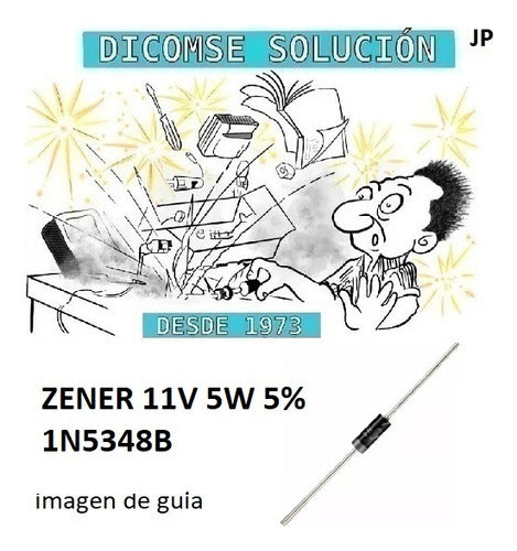 Diodo Zener   11v    5w 5% 1n5348b X 5 Unid 0