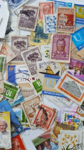 Sellos Postal De Argentina Lote De 100Sellos 1