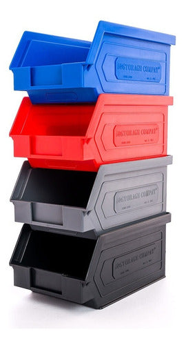 Kit of 50 Stackable Plastic Drawers 16x9.5x7.5cm Organizer 3