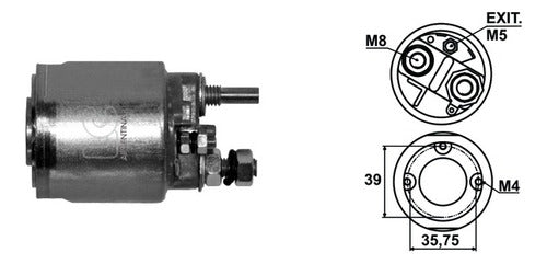 Valeo Solenoid De Arranque Renault Clio 2 Megane LC 9744 0