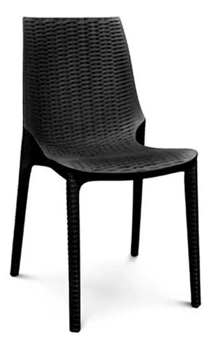 Quality Plastic Harmony Rattan Style Chair for Indoor and Outdoor Use 5