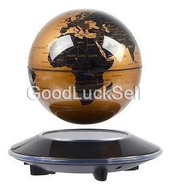 Levitating Globe with Magnetic Rotation - 6" Gold 4