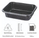 Market Paper Heavy Duty Black Disposable Tray 105 Micro - Delivery X1200 5