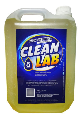 Lavandina Concentrada X 5 Lts Clean Lab 55gr/cl 0